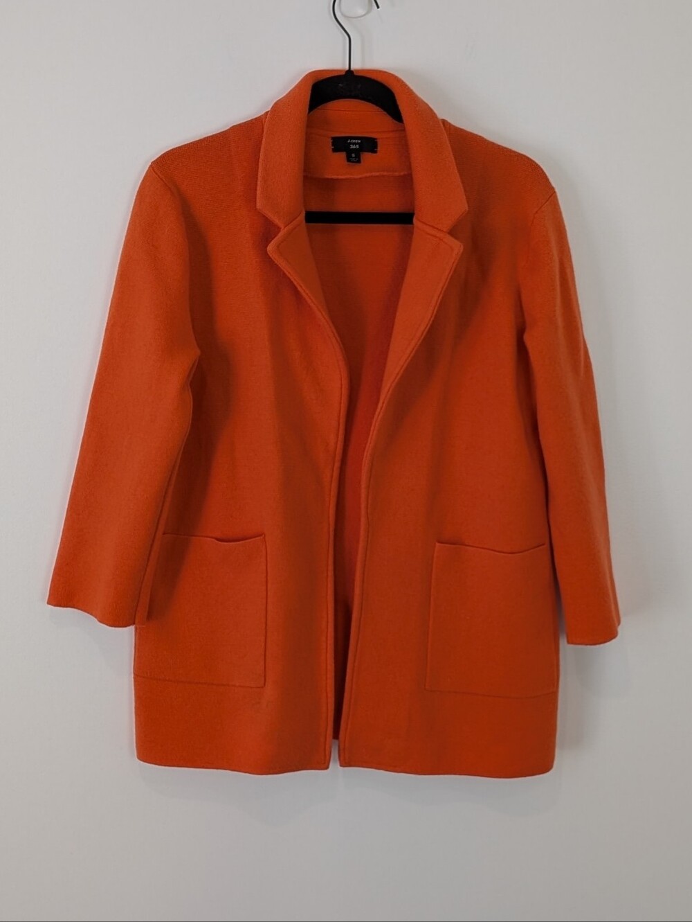J.Crew 365 Sophie Open Front Sweater Blazer Size S Professional Bold Comfy Work